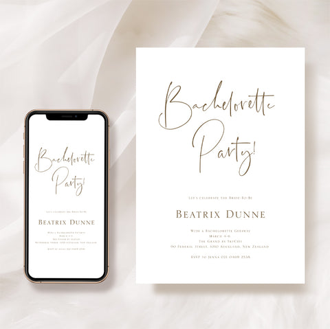 Bachelorette Party Invitation Cards