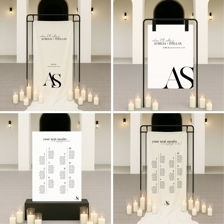 10 Bold Wedding Invitation & Signage Templates