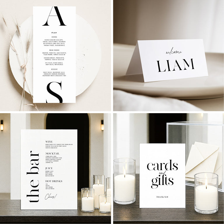 10 Bold Wedding Invitation & Signage Templates