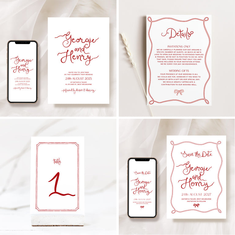 10 Hand Drawn Wedding Invitation & Signage Templates