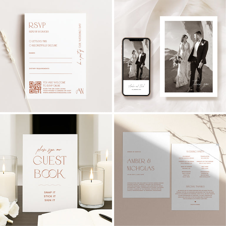 14 Chic Wedding Invitation & Signage Templates