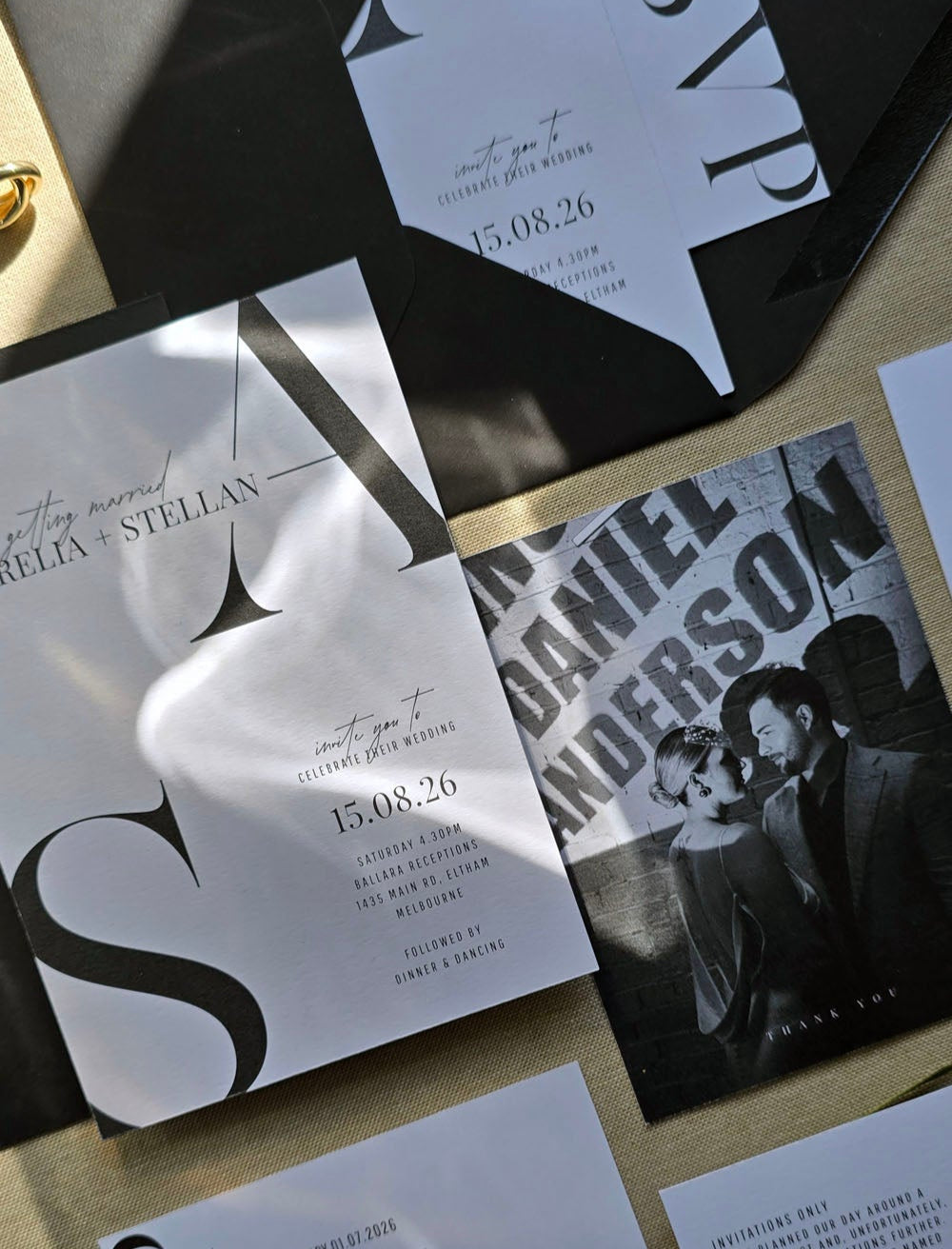 bold wedding invitations