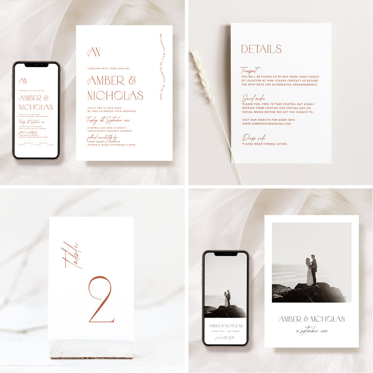 10 Chic Wedding Invitation & Signage Templates