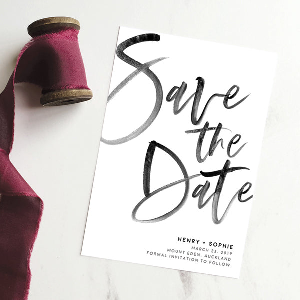 modern save the date cards