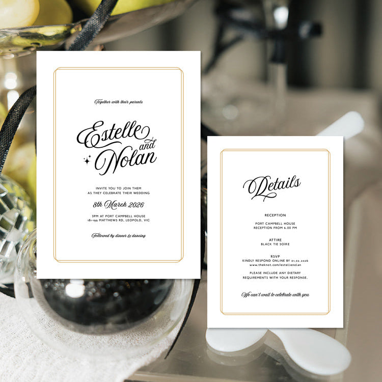 vintage wedding invitations
