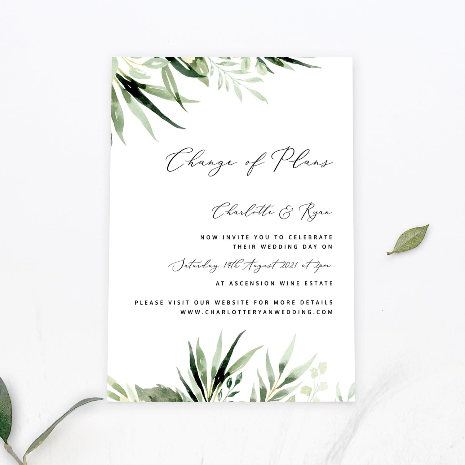 greenery-wedding-postponed-card-change-of-plans-printable-template-download