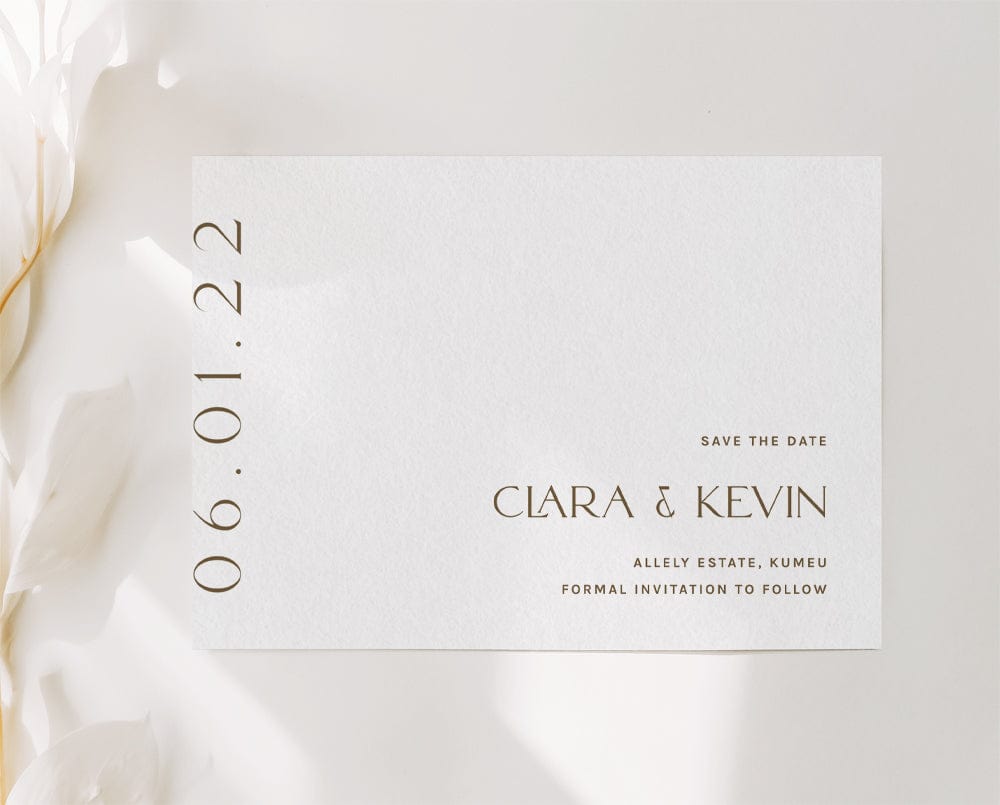 Minimalist Save The Date Card Template