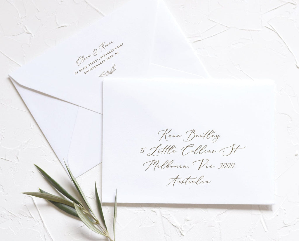 Modern Calligraphy Envelope Address Template