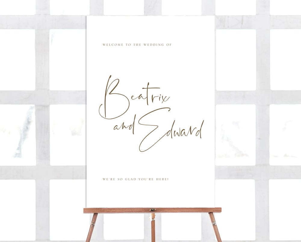 Simple Wedding Welcome Sign Template