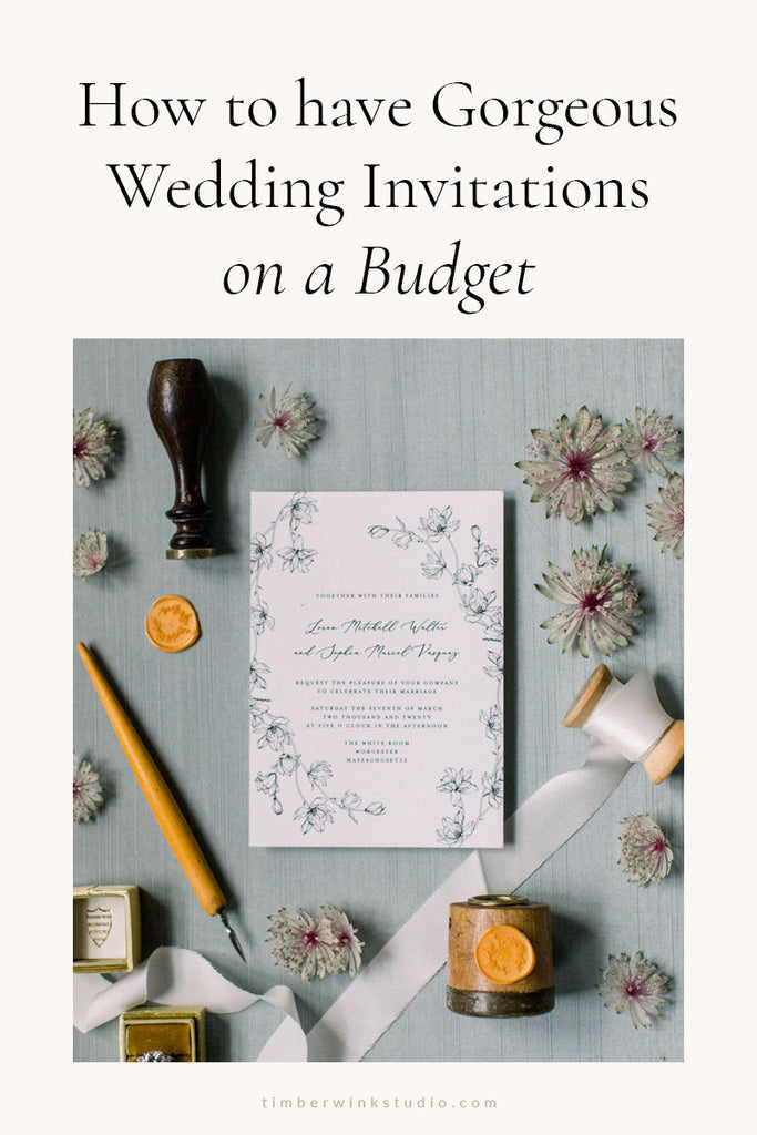 How to have beautiful wedding invitations while on a budget ...