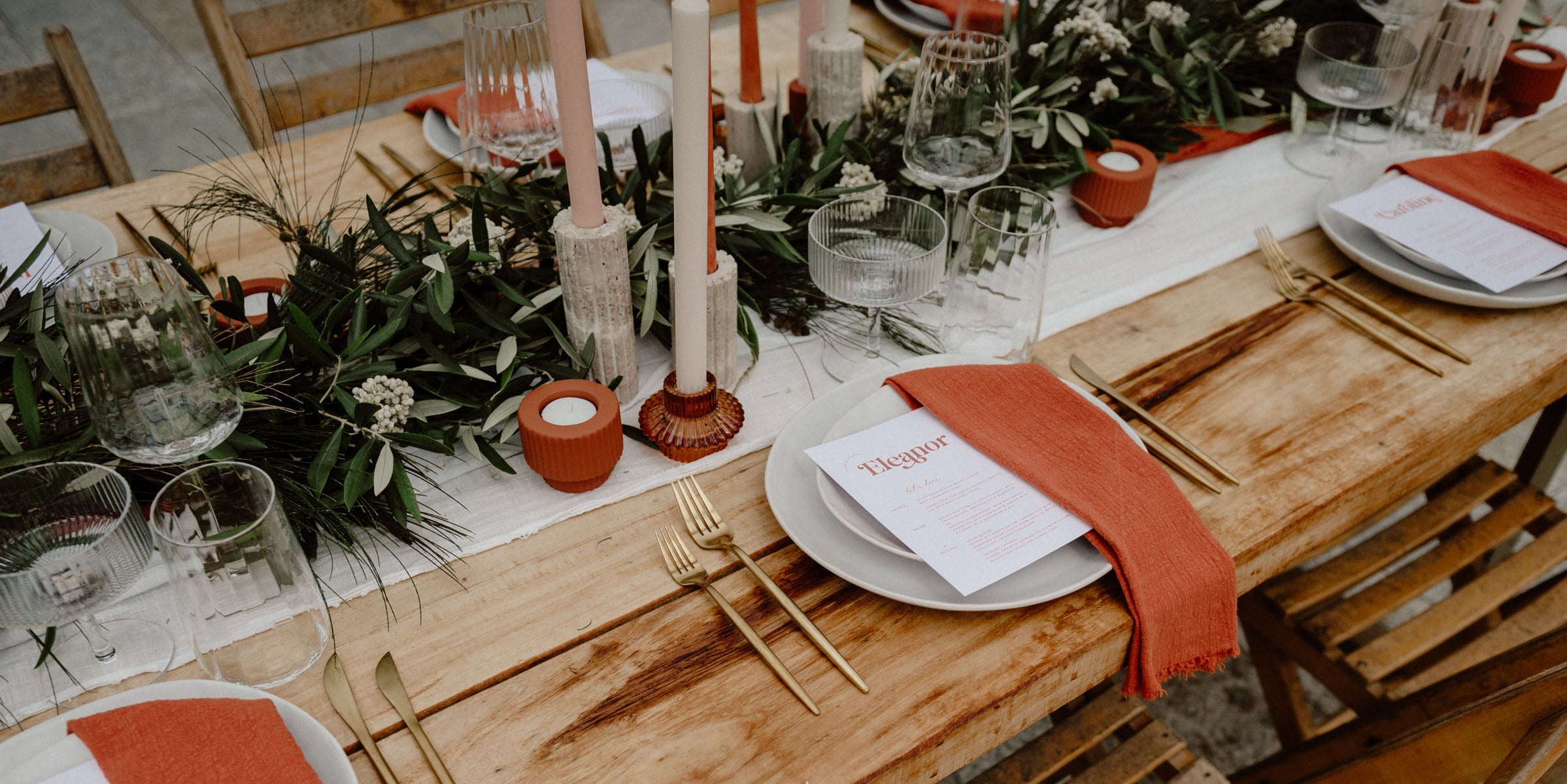 wedding menu cards