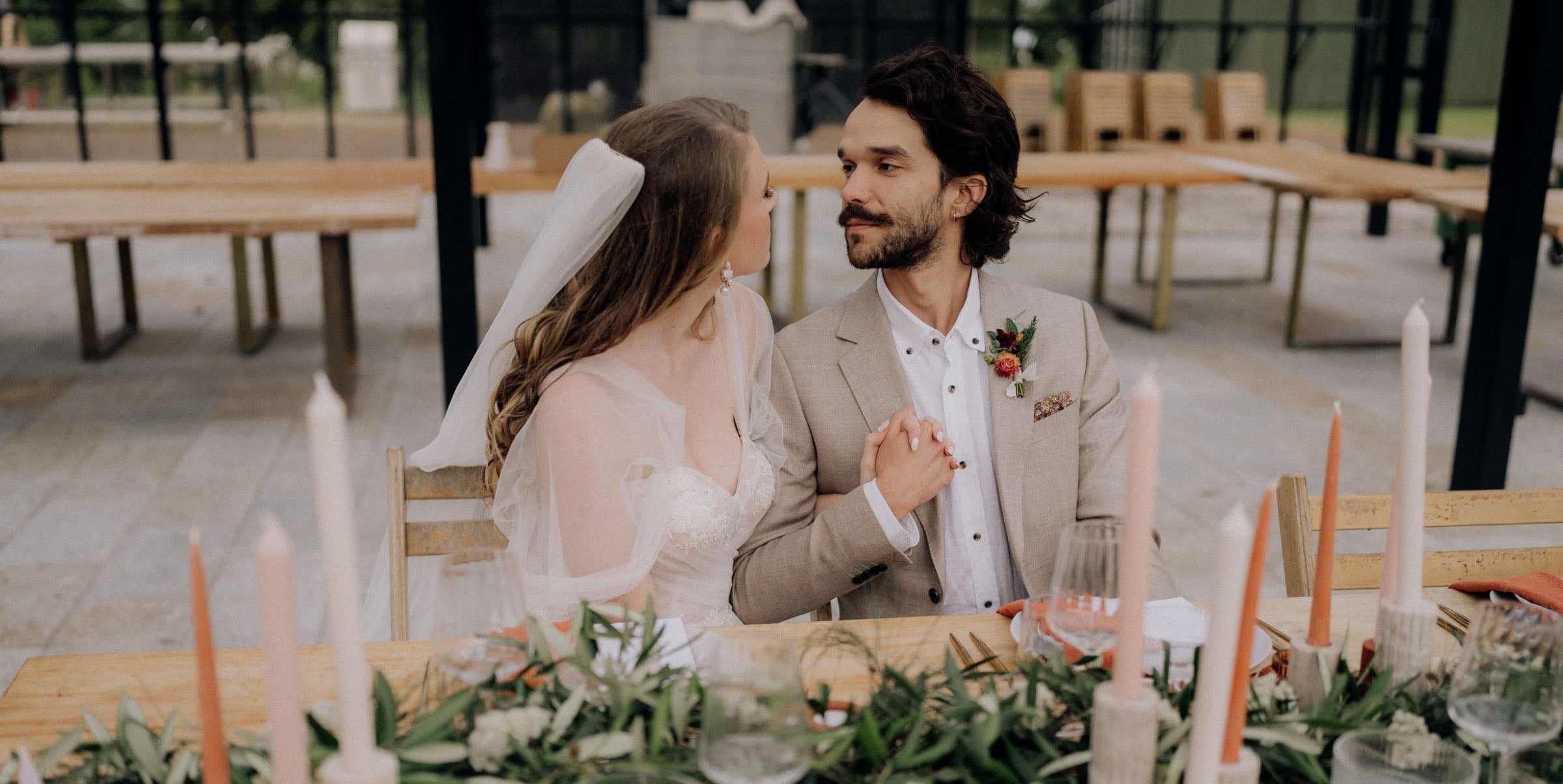 wedding table setup