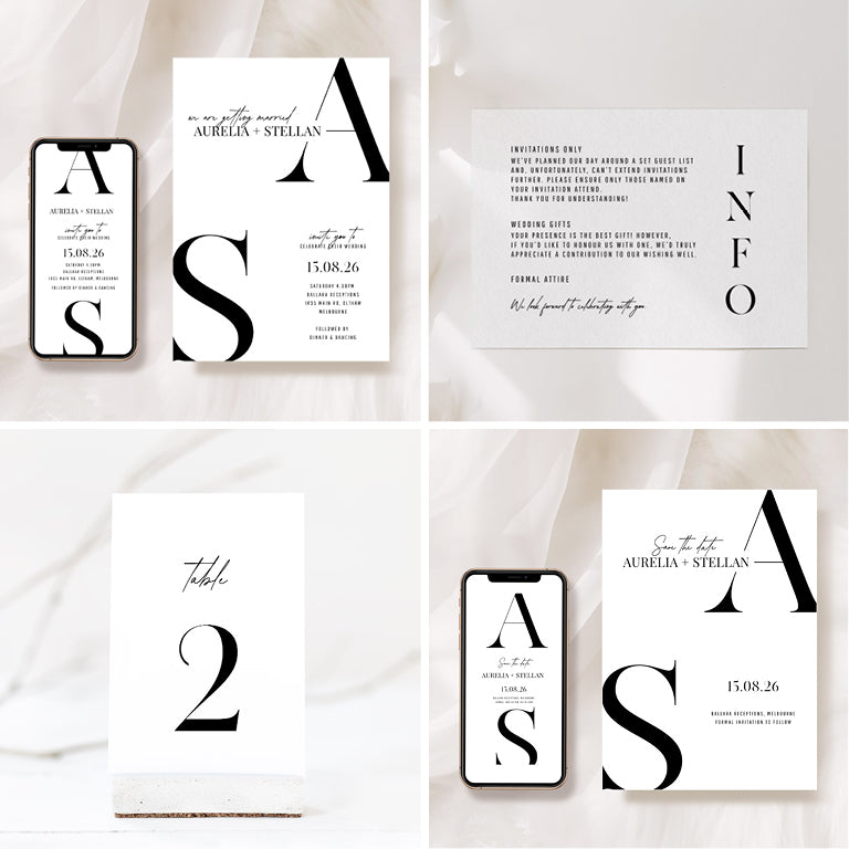 10 Bold Wedding Invitation & Signage Templates