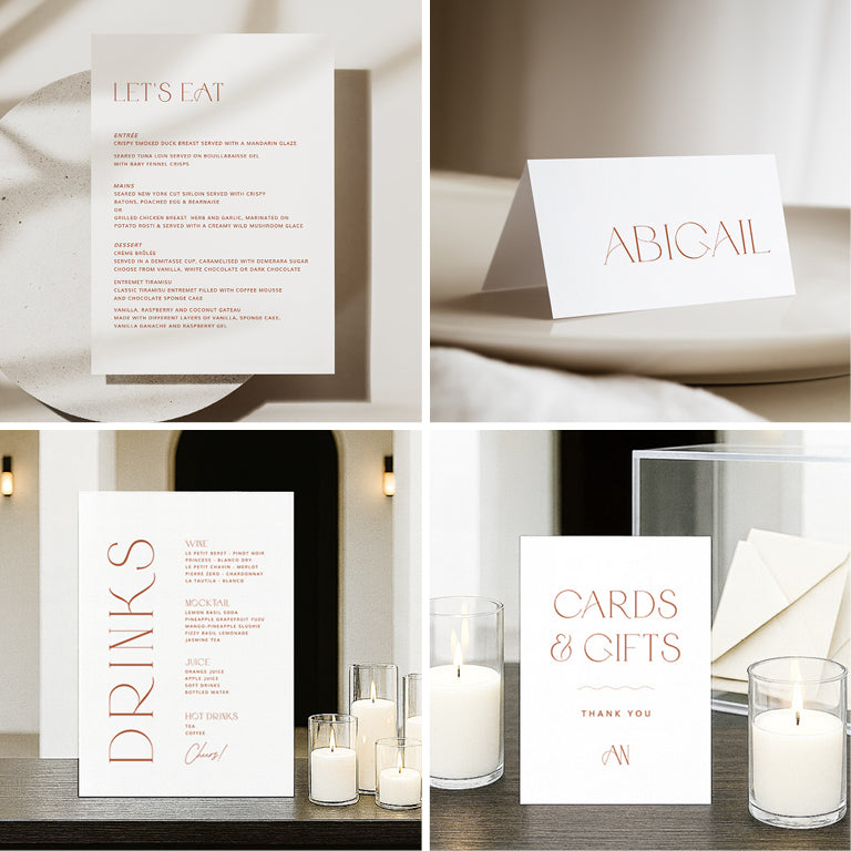 10 Chic Wedding Invitation & Signage Templates