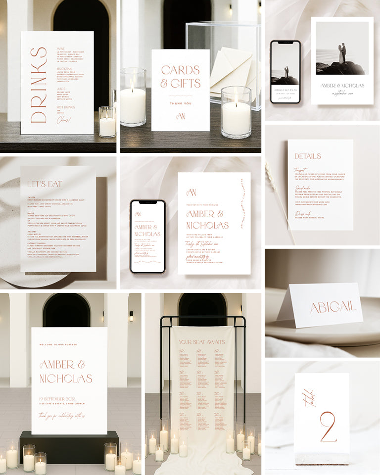 10 Chic Wedding Invitation & Signage Templates