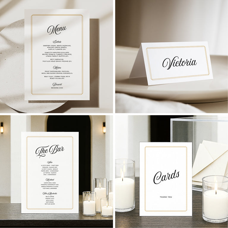 10 Elegant Wedding Invitation & Signage Templates