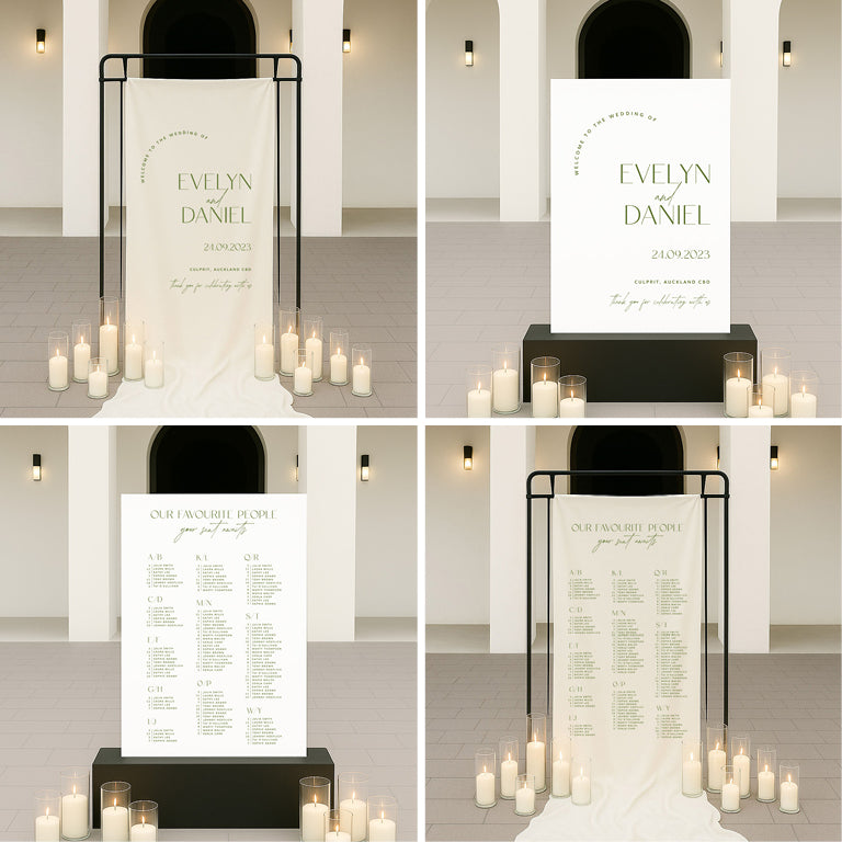 10 Minimal Wedding Invitation & Signage Templates