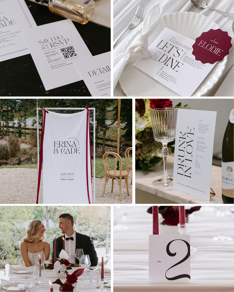 10 Modern Wedding Invitation & Signage Templates