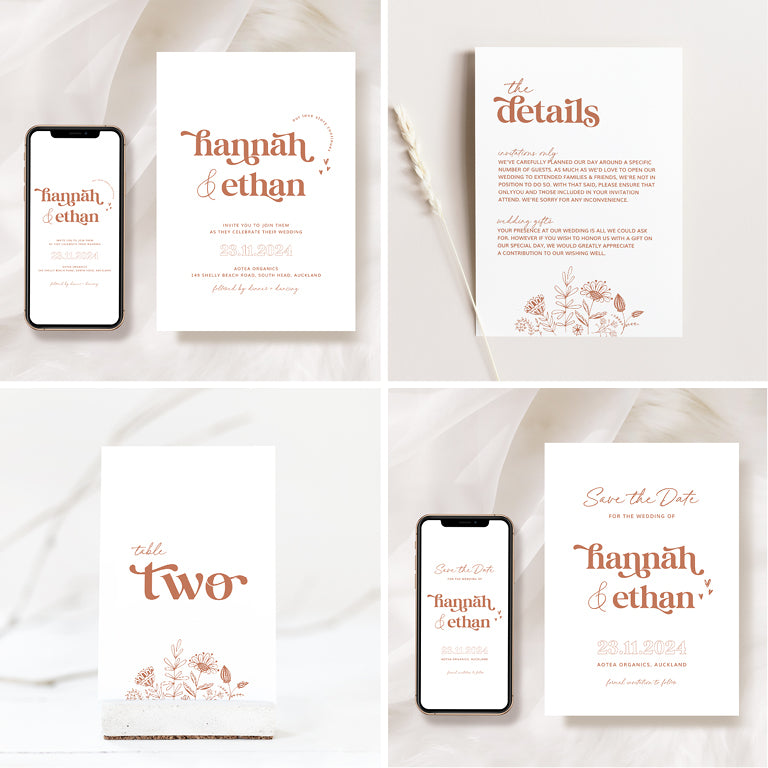 10 Retro Wedding Invitation & Signage Templates