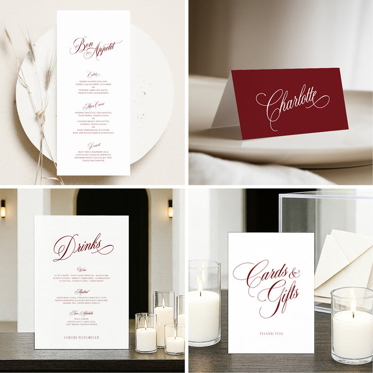 10 Timeless Wedding Invitation & Signage Templates