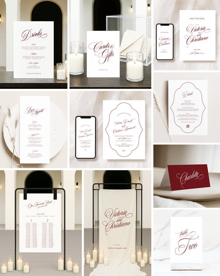 10 Timeless Wedding Invitation & Signage Templates