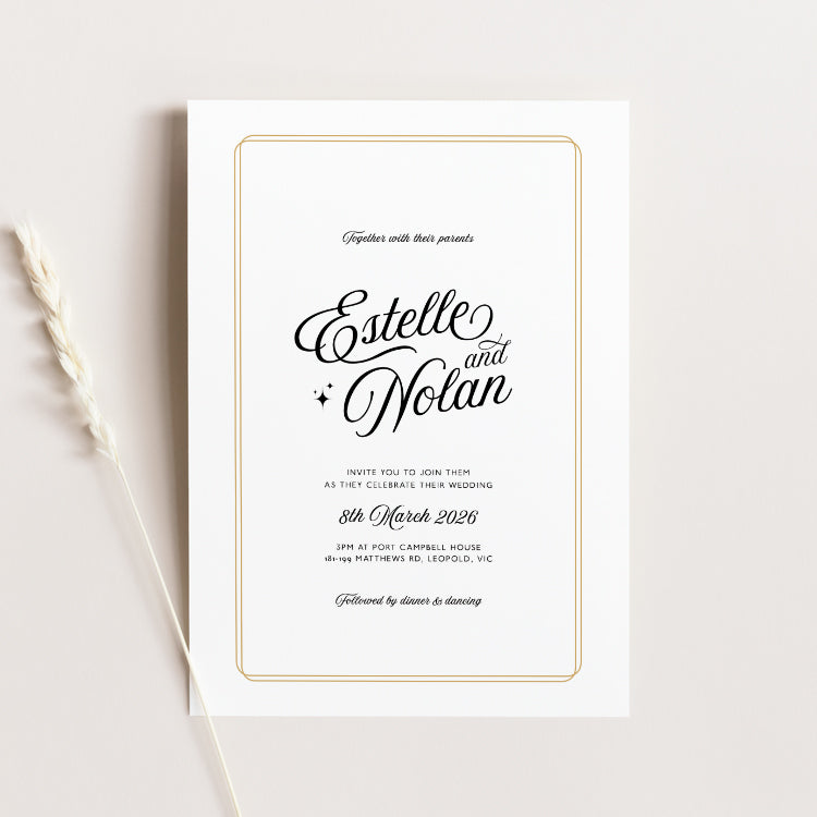 vintage wedding invitations