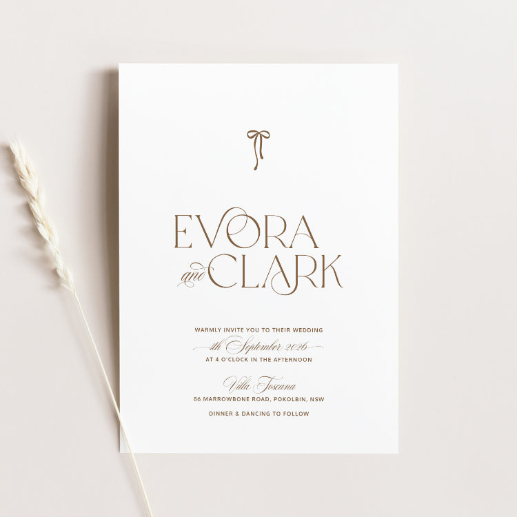 romantic wedding invitation