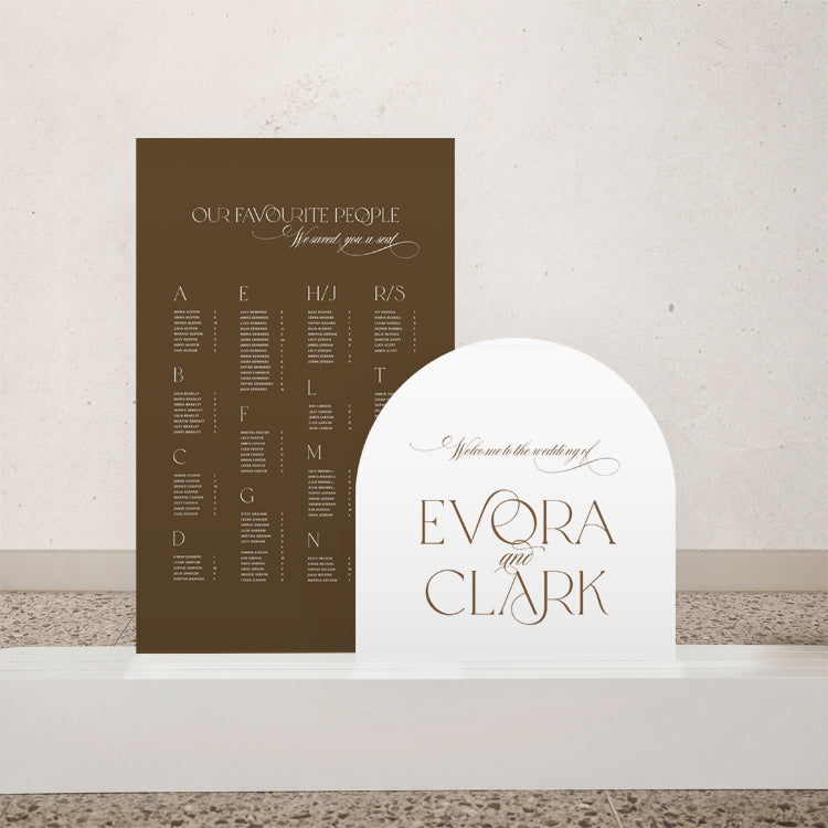 Evora - Wedding Signage Package