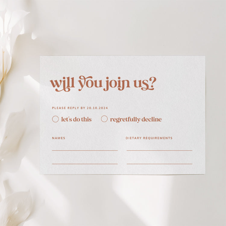 wedding RSVP cards