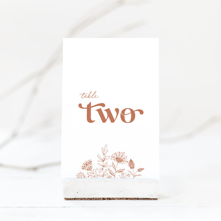 table number templates