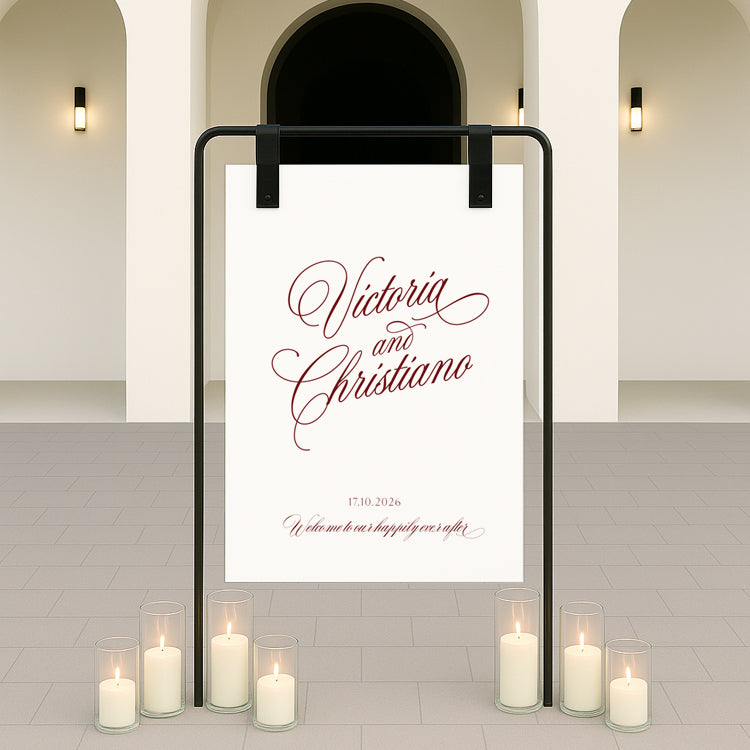 Victoria - Wedding Welcome Sign