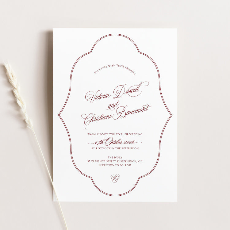 timeless wedding invitations