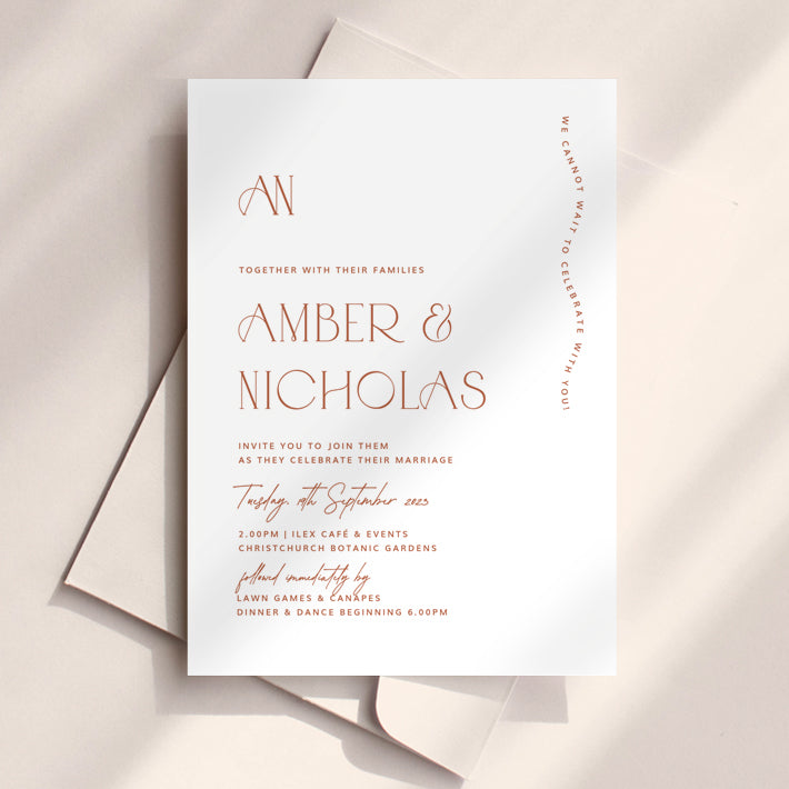 Amber - Wedding Invitation