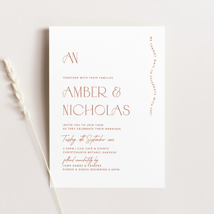 Amber - Wedding Invitation