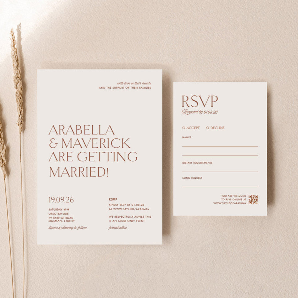 Arabella - Wedding Invitations Set