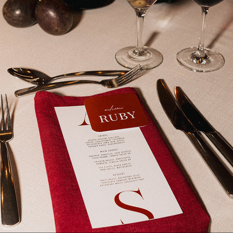 Aurelia - Menu and Place Card