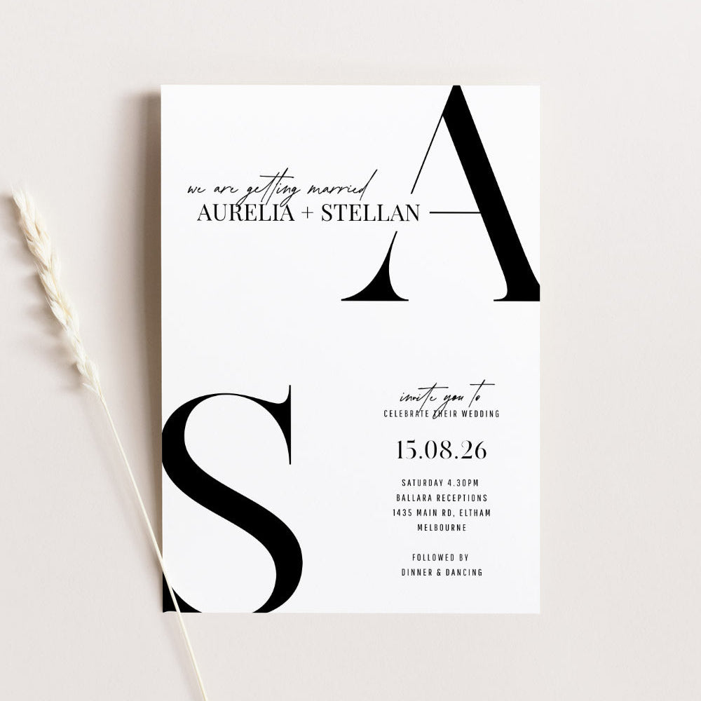 Aurelia - Wedding Invitation