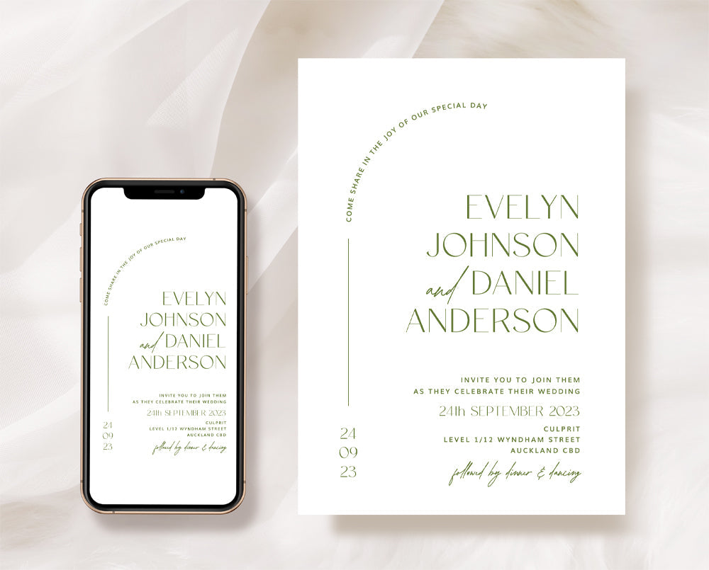 Autumn Wedding Invitation Set