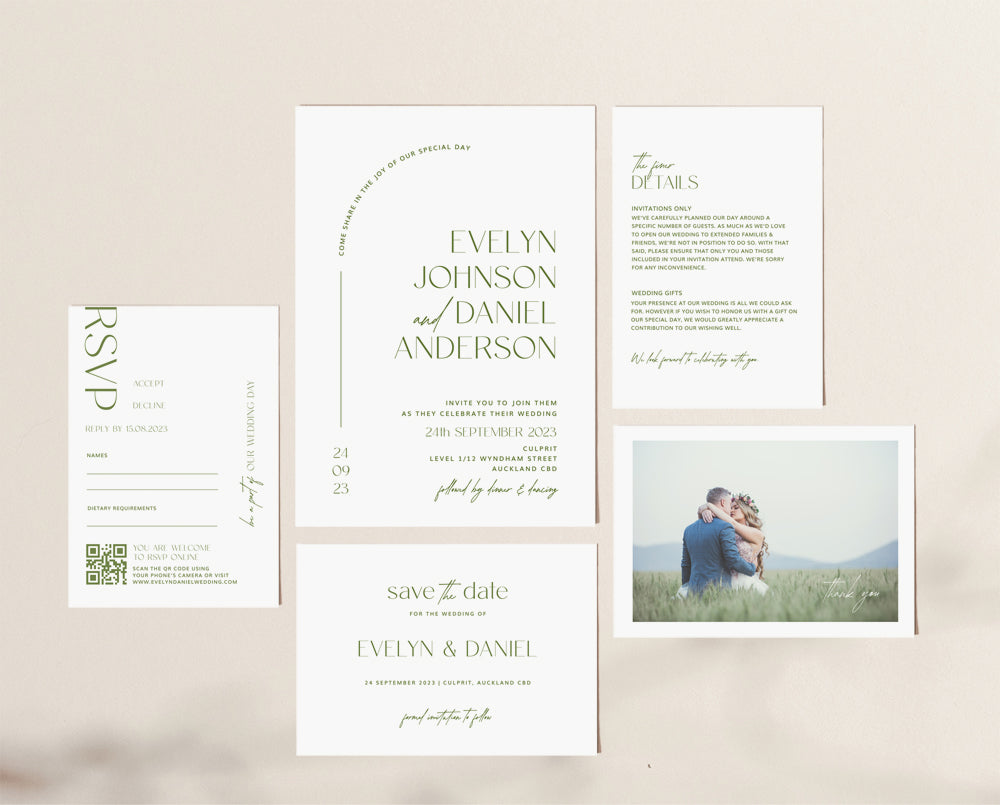 Autumn Wedding Invitation Suite