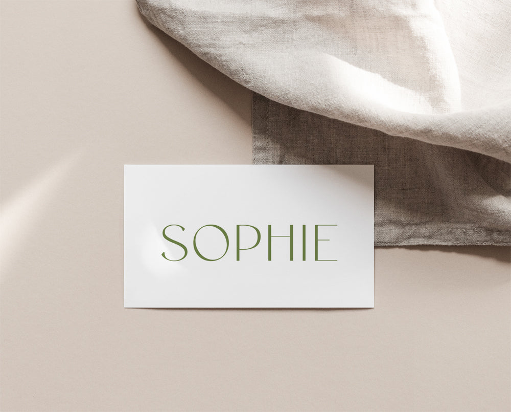 Autumn Wedding Place Card Template