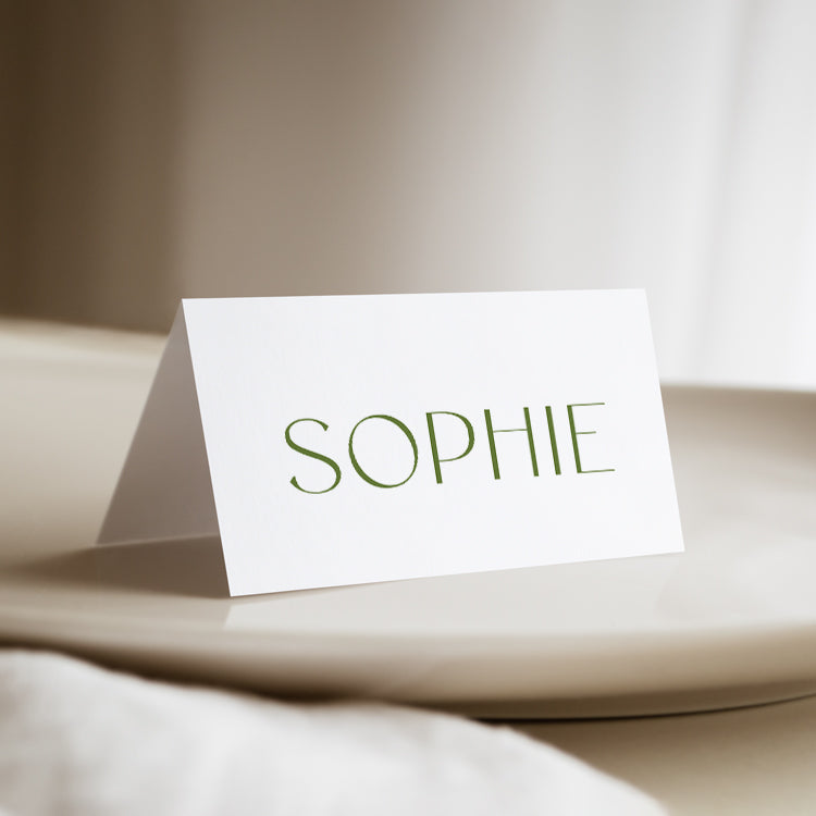 Autumn Wedding Place Card Template