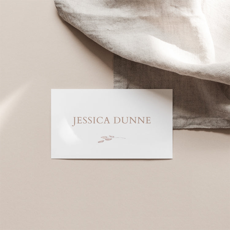 Boho Wedding Name Card Template