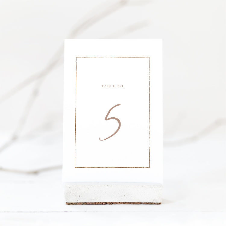 Boho Wedding Table Number Card Template