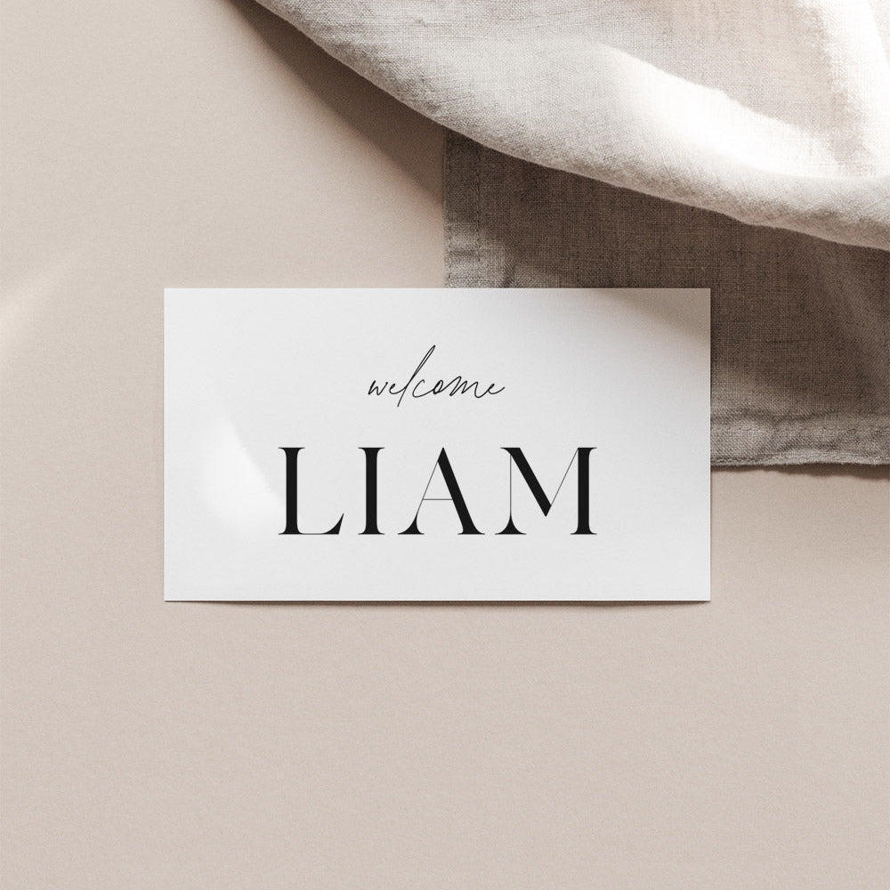 Bold Wedding Place Cards