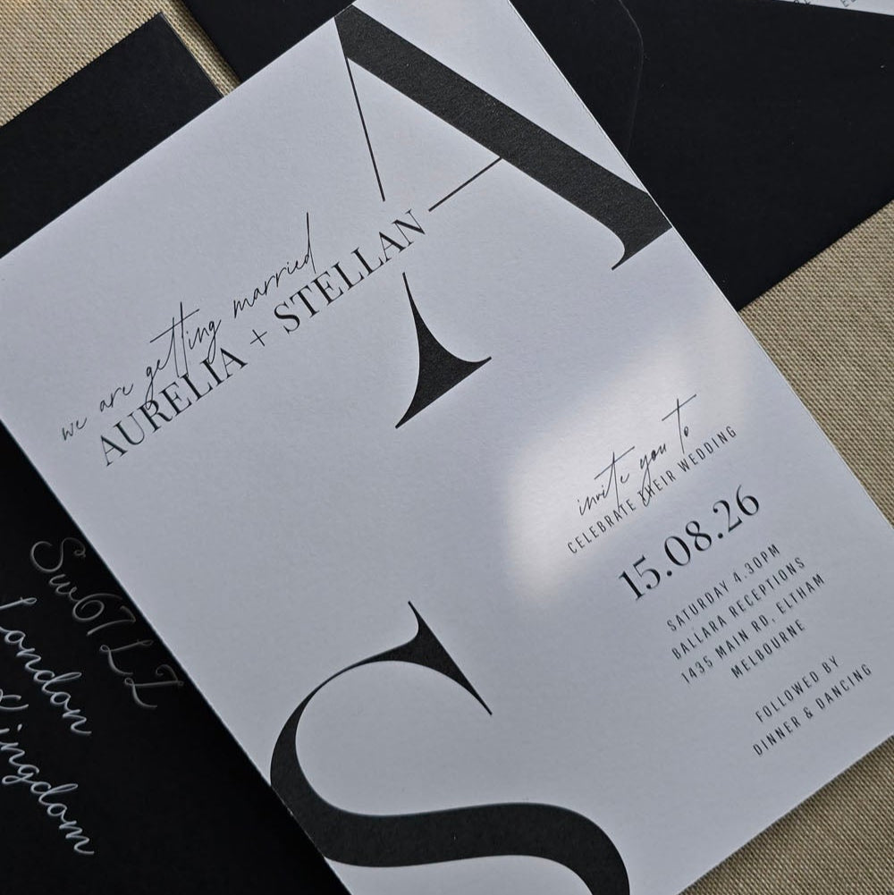 bold wedding invitations