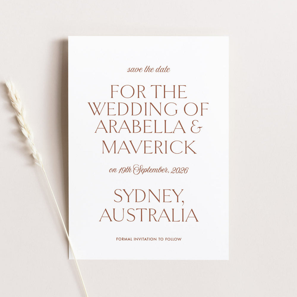 Classic Save The Date Cards