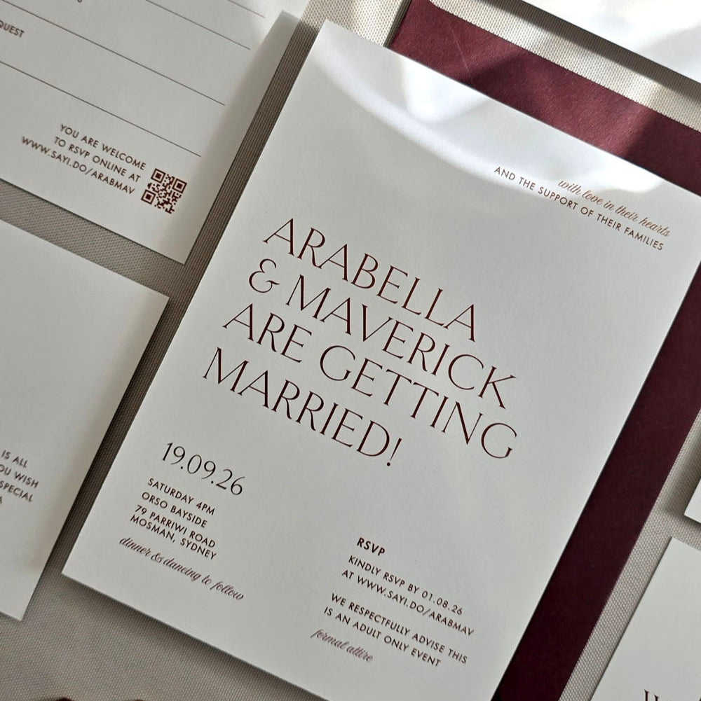 Classic Wedding Invitation Set