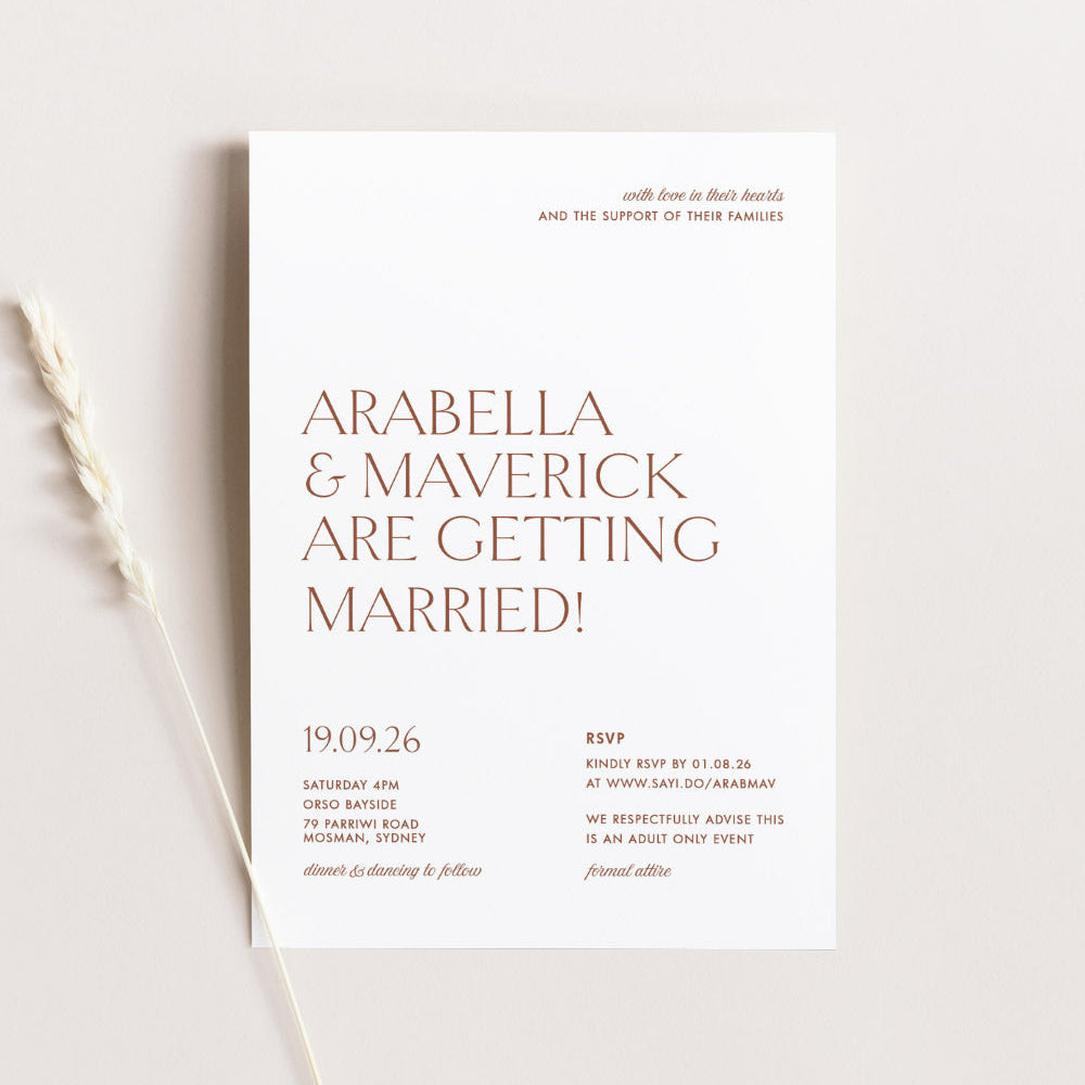 Classic Wedding Invites