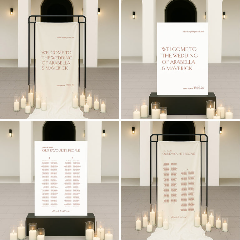10 Classic Wedding Invitation & Signage Templates