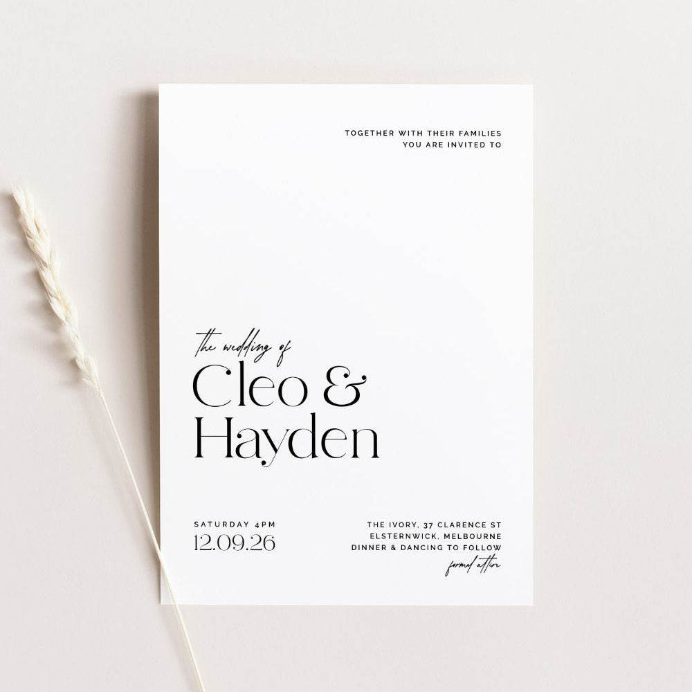 Cleo - Wedding Invitation